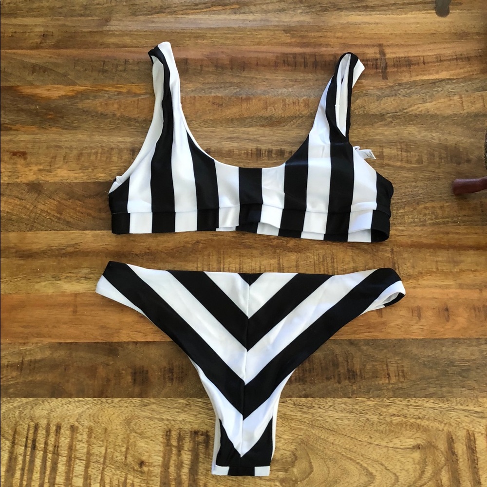 Re-Stock Coming! Striped Bikini Swimsuit - Picture 3 of 3